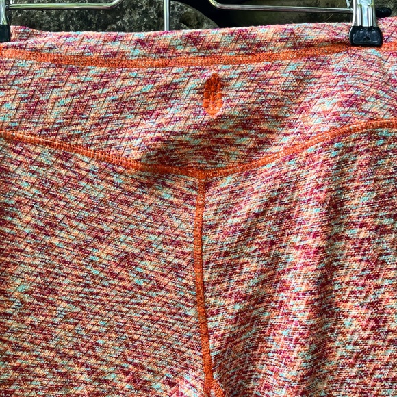 RARE Free People Movement On It Flare Leggings Yoga Pants Knit High Rise Orange - Picture 5 of 6